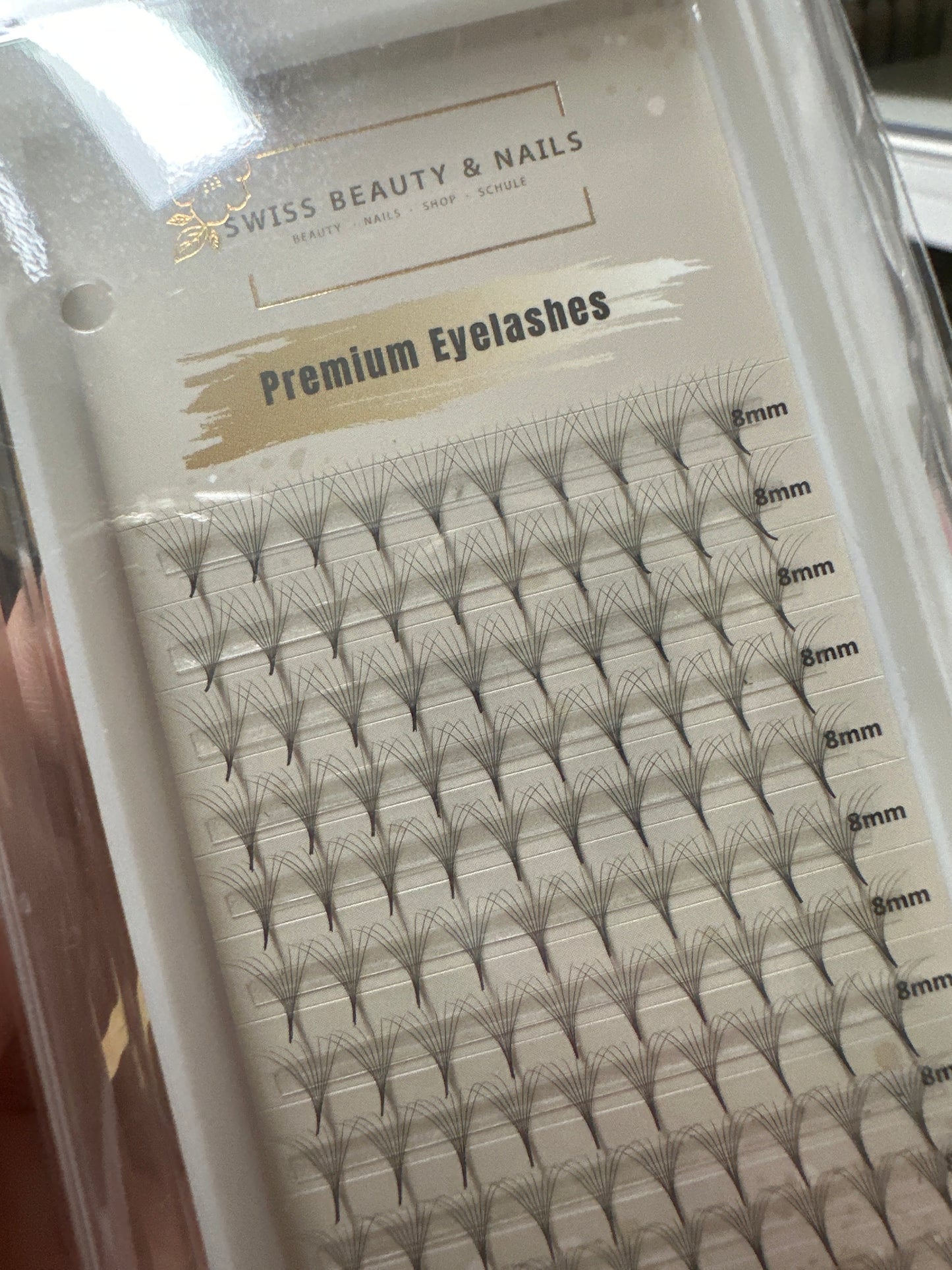 Fertigfächer Volumenfächer Wimpern 8D 8mm 0.05 C SBN