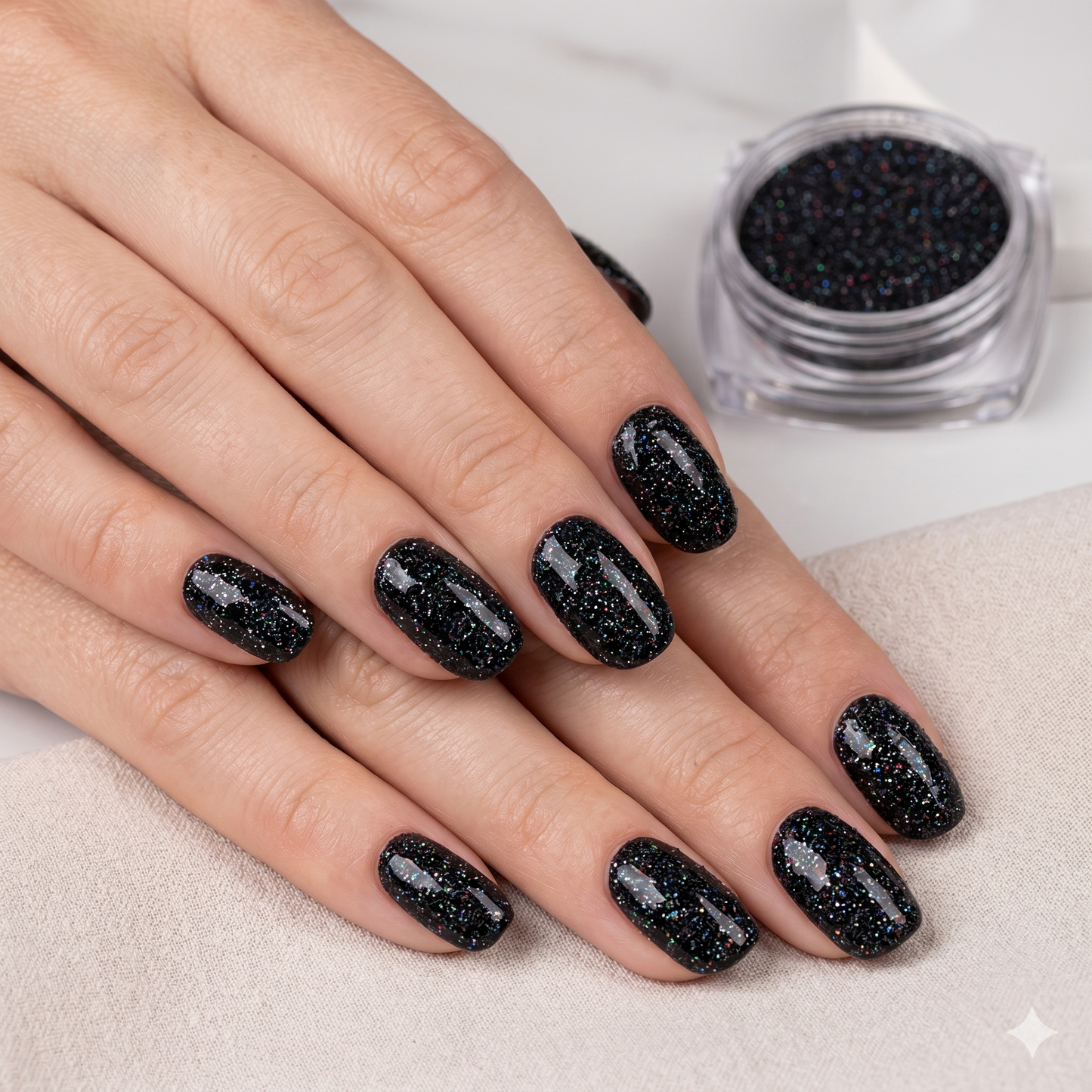 Aurora Black Pigment Glitter
