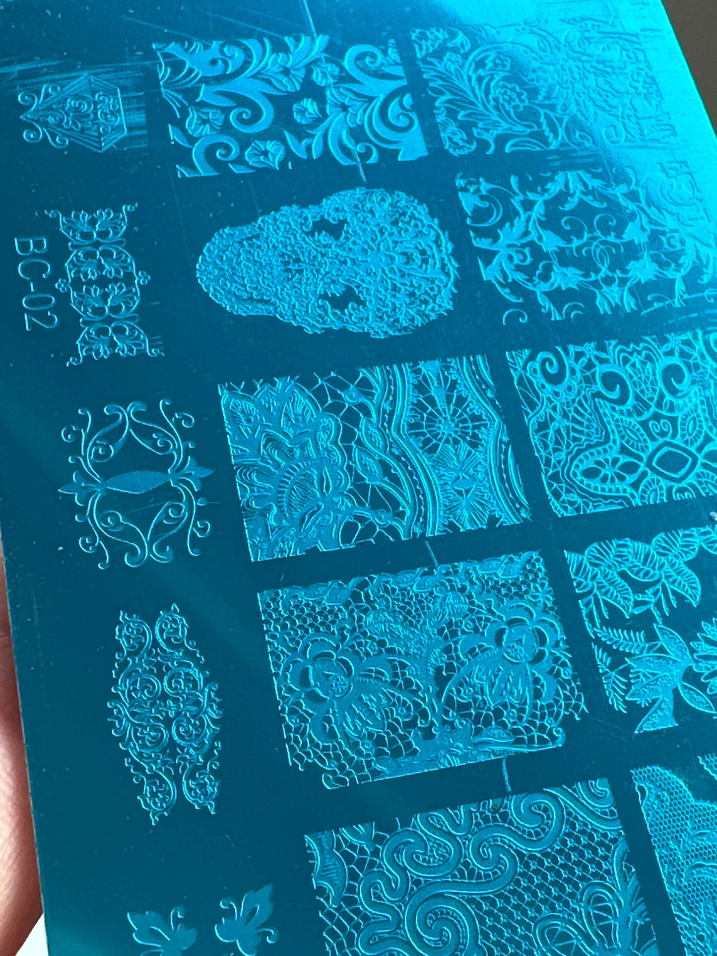 Stamping Schablone 02 Skull Totenkopf
