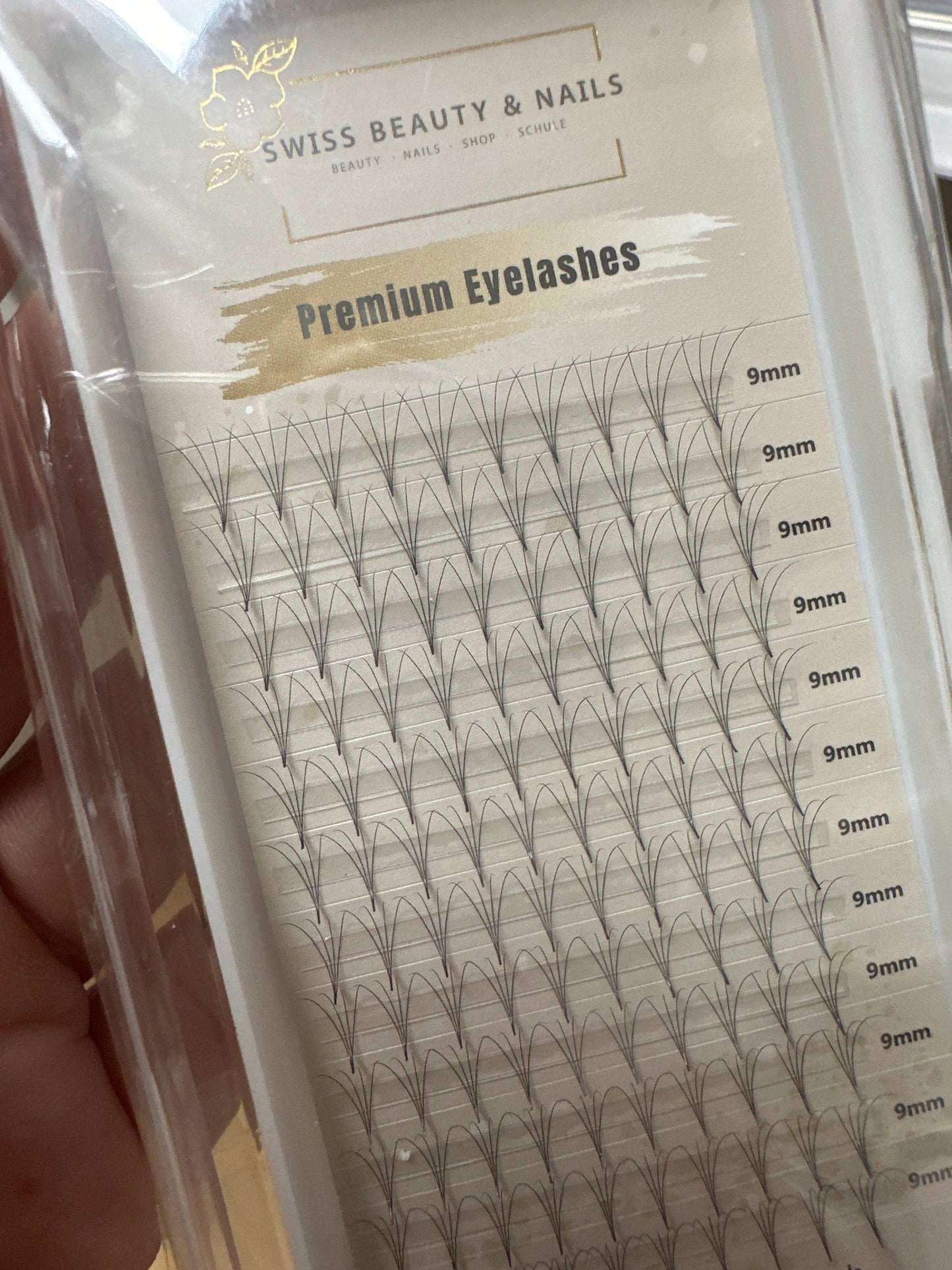 Fertigfächer Volumenfächer Wimpern 4D 9mm 0.05 C SBN