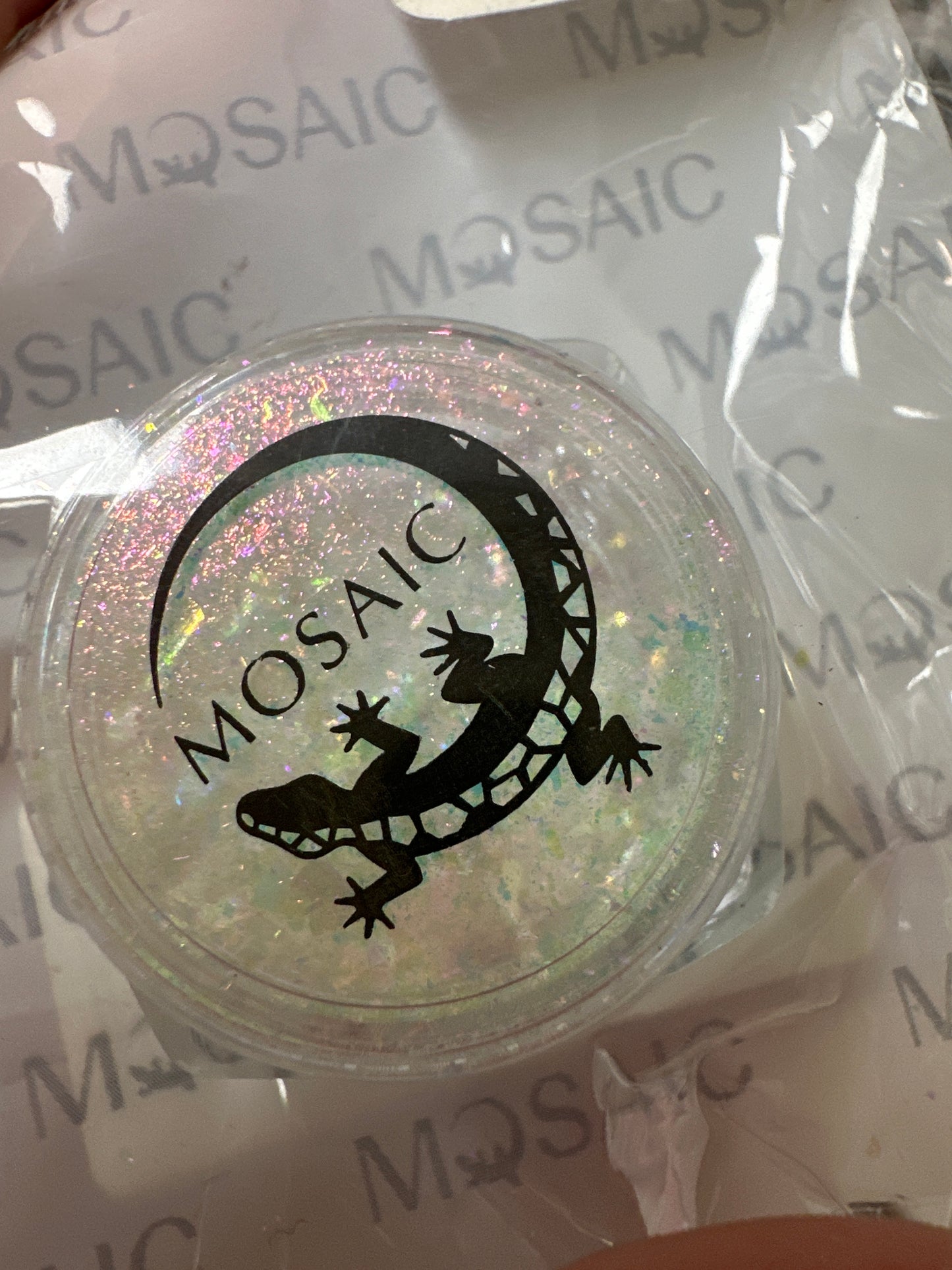 Pigment Flakes Nr. 8 weiss-pink