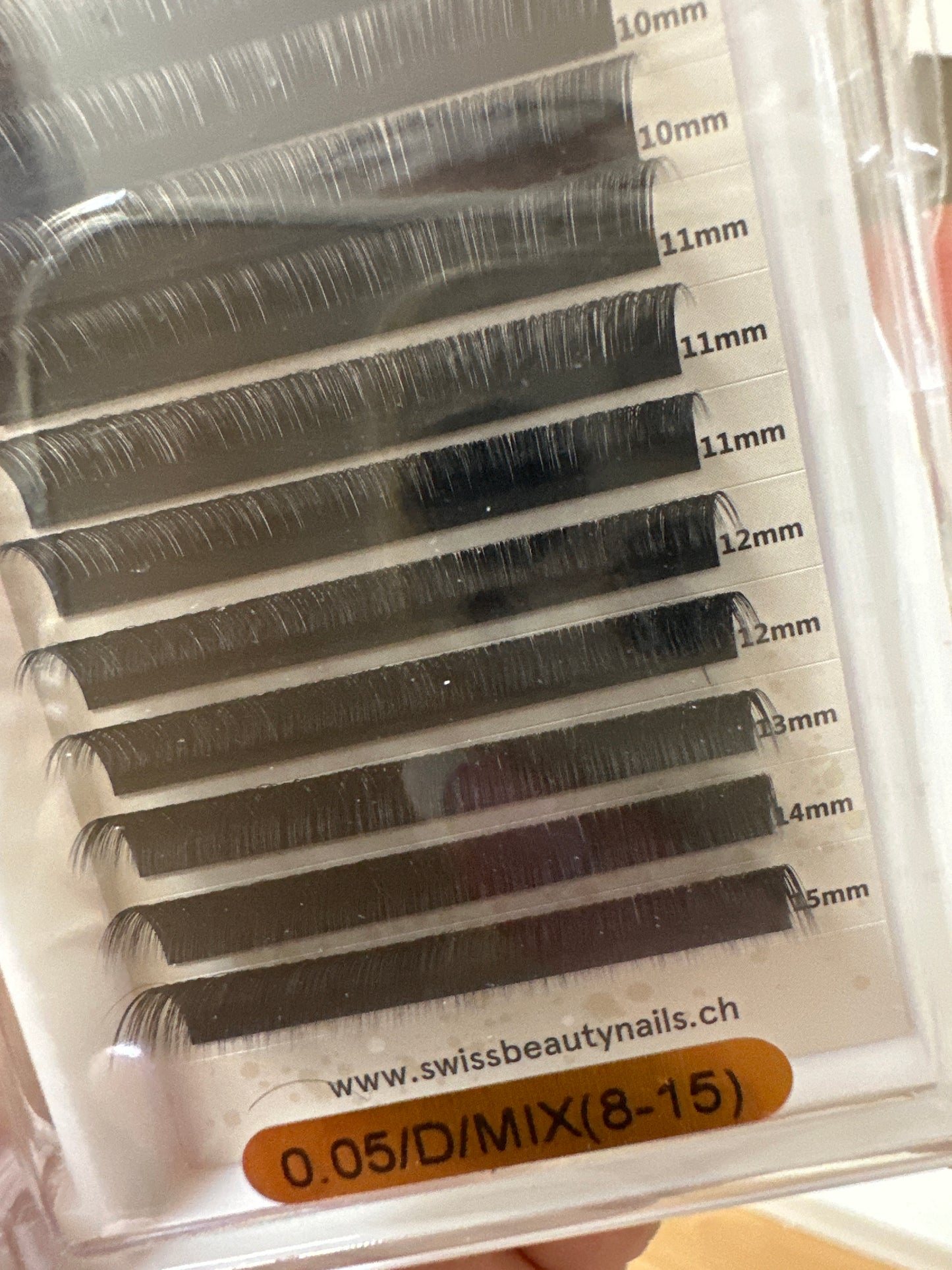 Wimpern SBN 0.05 Mix Tray D Curl (8-15)