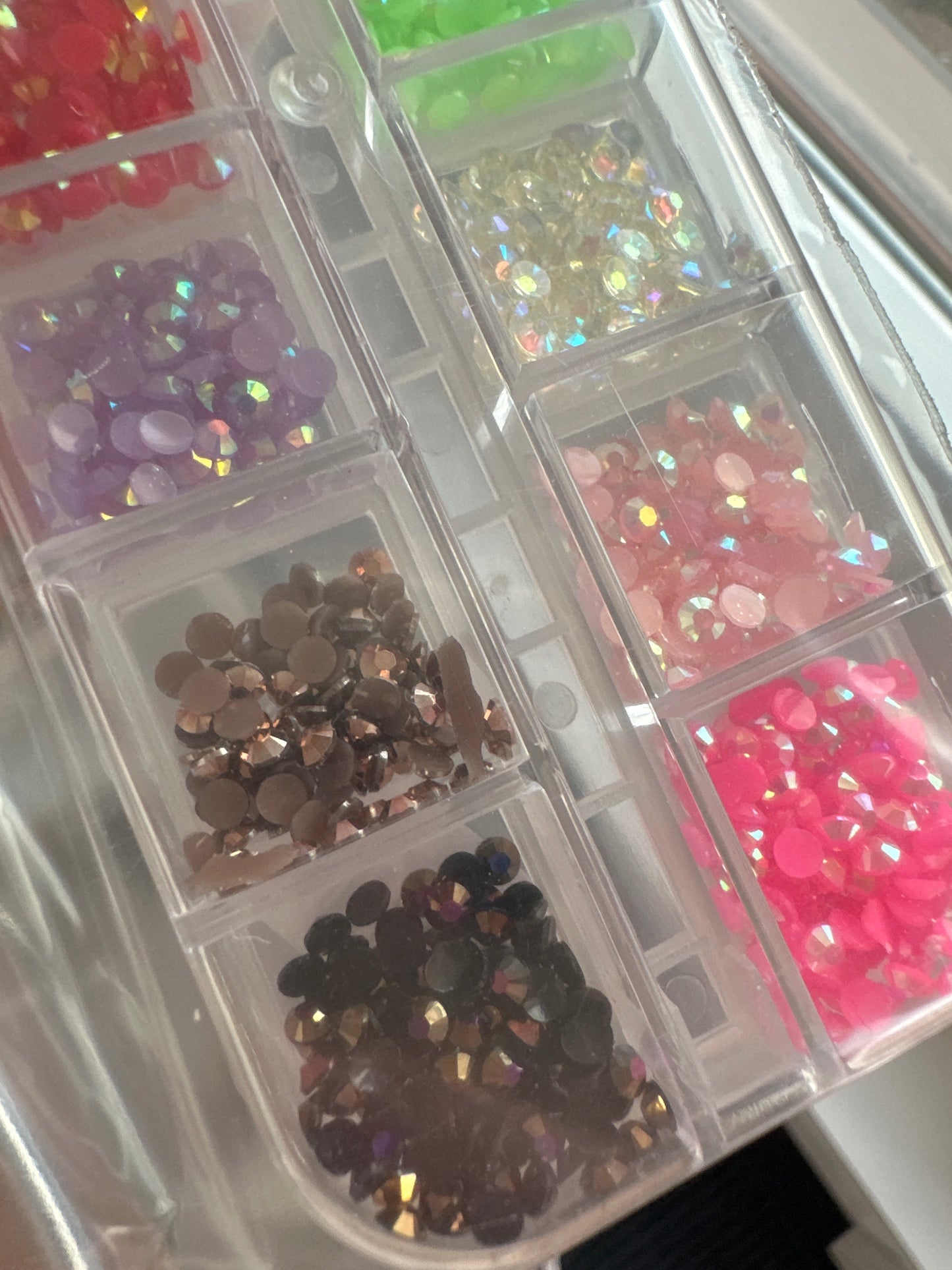 Strass Steine Set unterschiedliche Farben perfekt für den Sommer