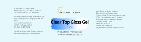 Clear Gloss Top Gel 15ml