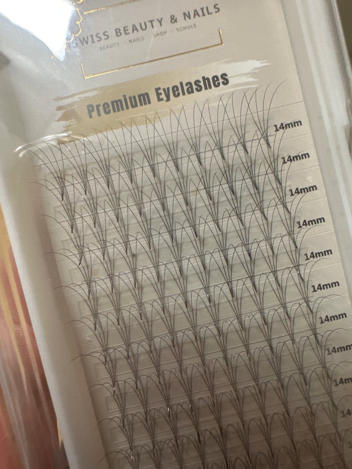 Fertigfächer Volumenfächer Wimpern 4D 14mm 0.05 D SBN