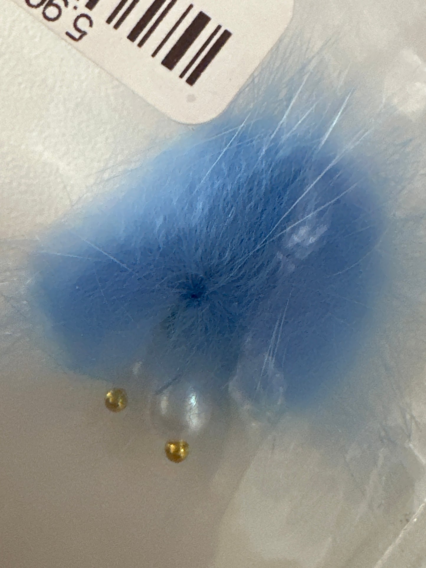 Nailart Puschel mit Magnet Hellblau