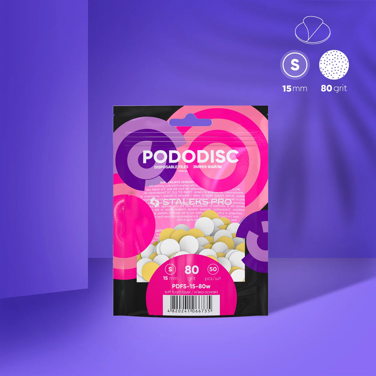 Podo Disk Pads 15mm S | 50Stk. Staleks