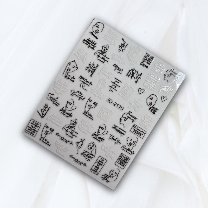Nailart Sticker | Faces JO-2170