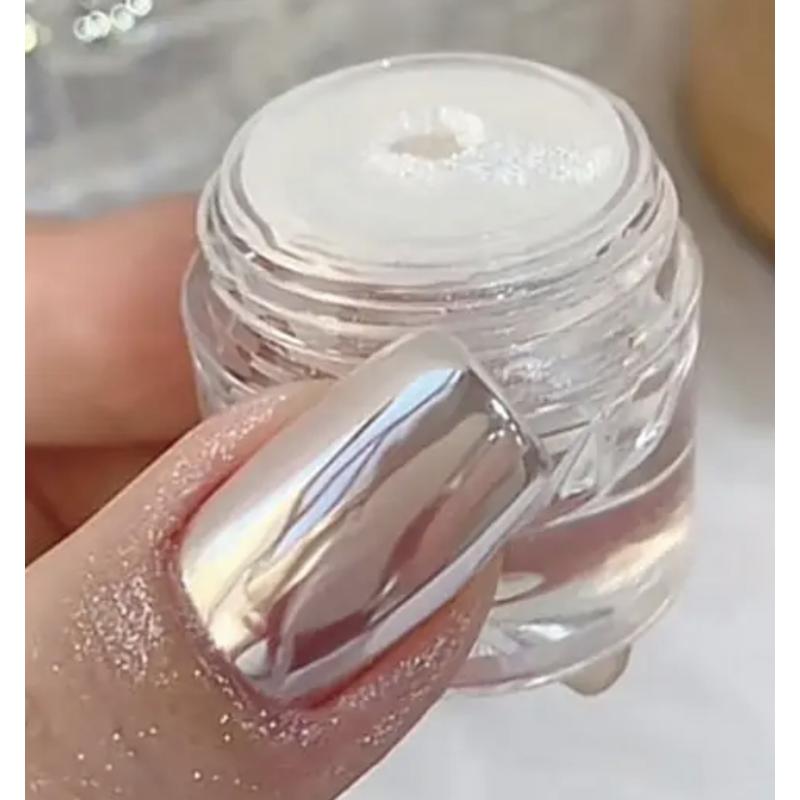 Powder Pigment white silver plus Applikator
