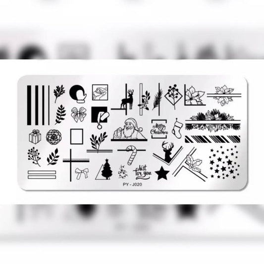 Stamping Schablone Weihnacht J020