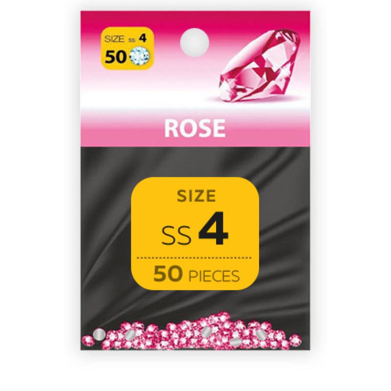 Strass Steine Rose SS4 50 Stk.