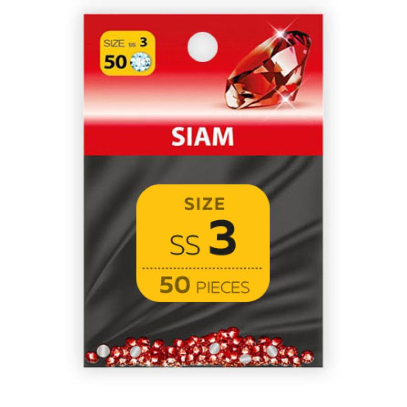 Strass Steine Siam SS3 50 Stk.