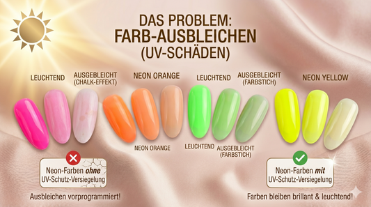 Neon Lack bleicht aus??