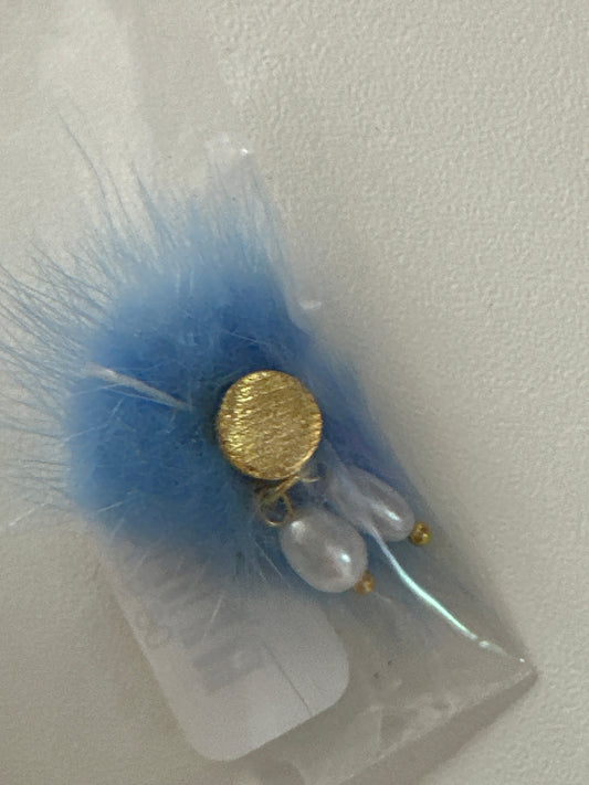 Nailart Puschel mit Magnet Hellblau