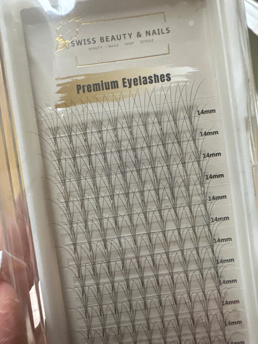 Fertigfächer Volumenfächer Wimpern 4D 14mm 0.05 C SBN