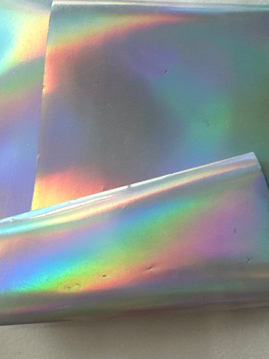 Transfer Folie silber irisierend