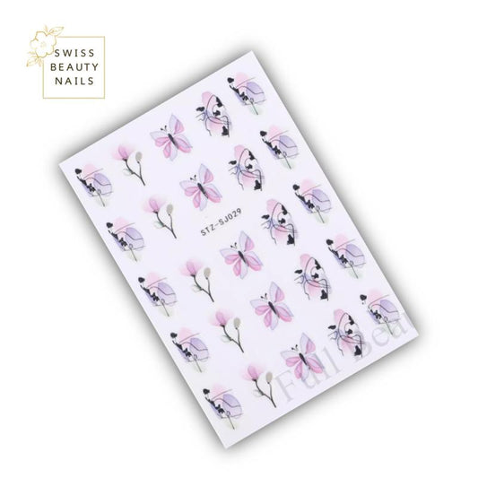 Nailart Sticker | Aquarell Blumen 029