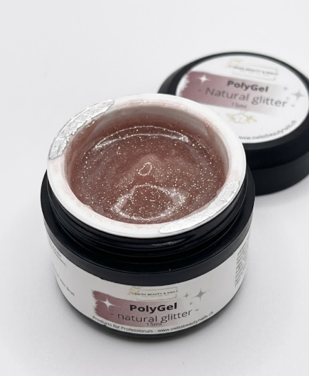 PolyGel Natural Glitter 15ml