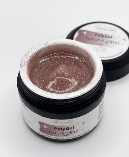 PolyGel Natural Glitter 15ml