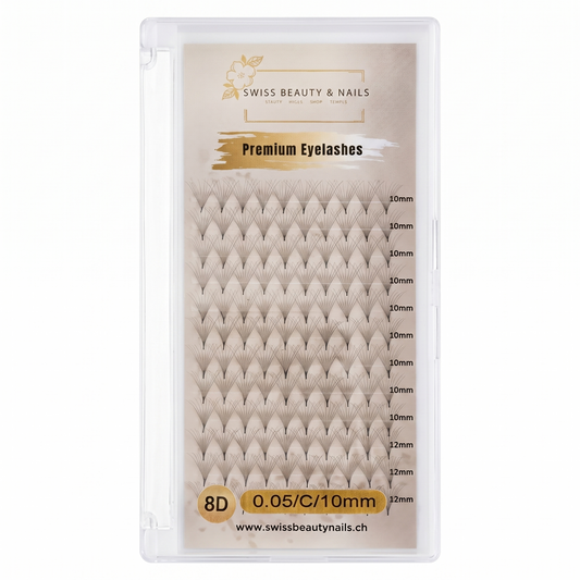 Fertigfächer Volumenfächer Wimpern 8D 10mm 0.05 C SBN