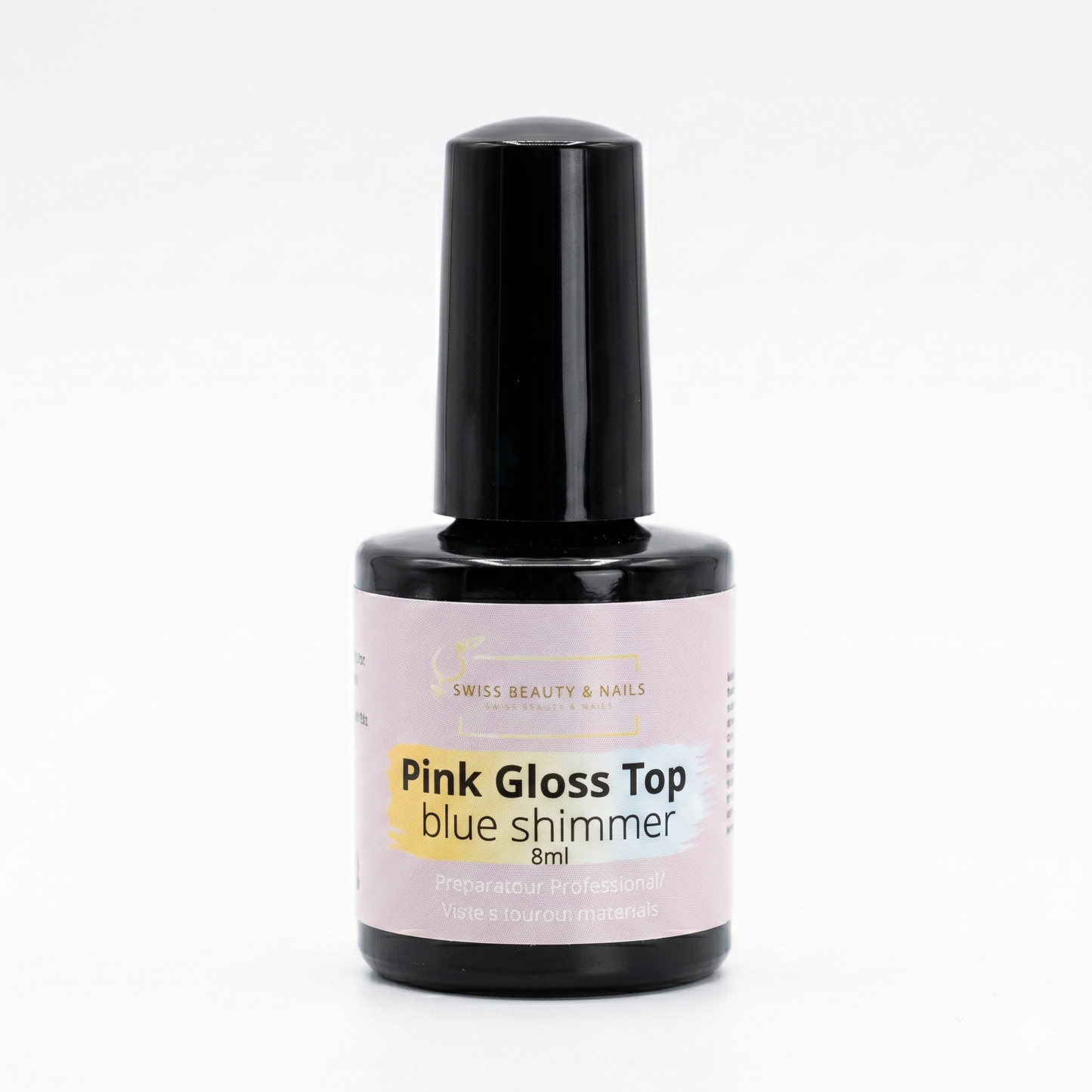 Pink Gloss Top Gel 8ml | blue shimmer