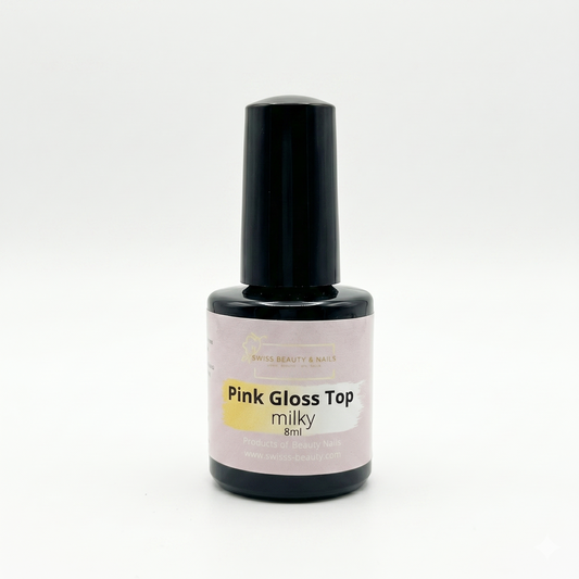 Pink Gloss Top Gel 8ml | milky