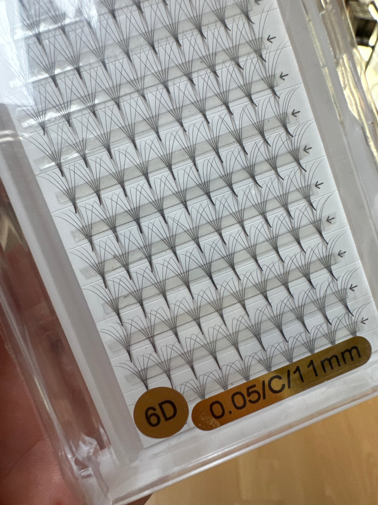 Fertigfächer Volumenfächer Wimpern C 0.05 11mm 6D