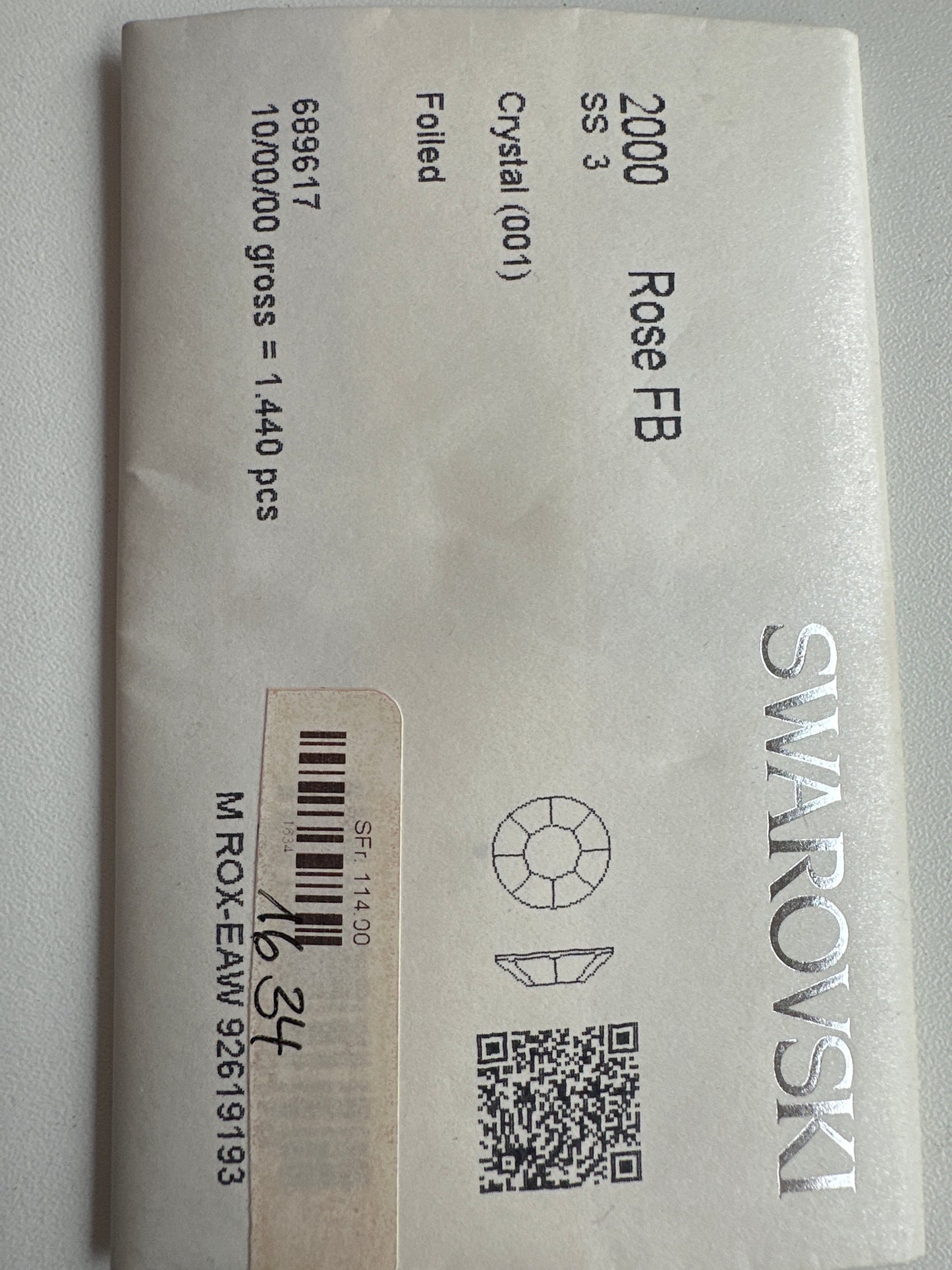 Swarovski Strass Crystal SS3 1440 Stk.