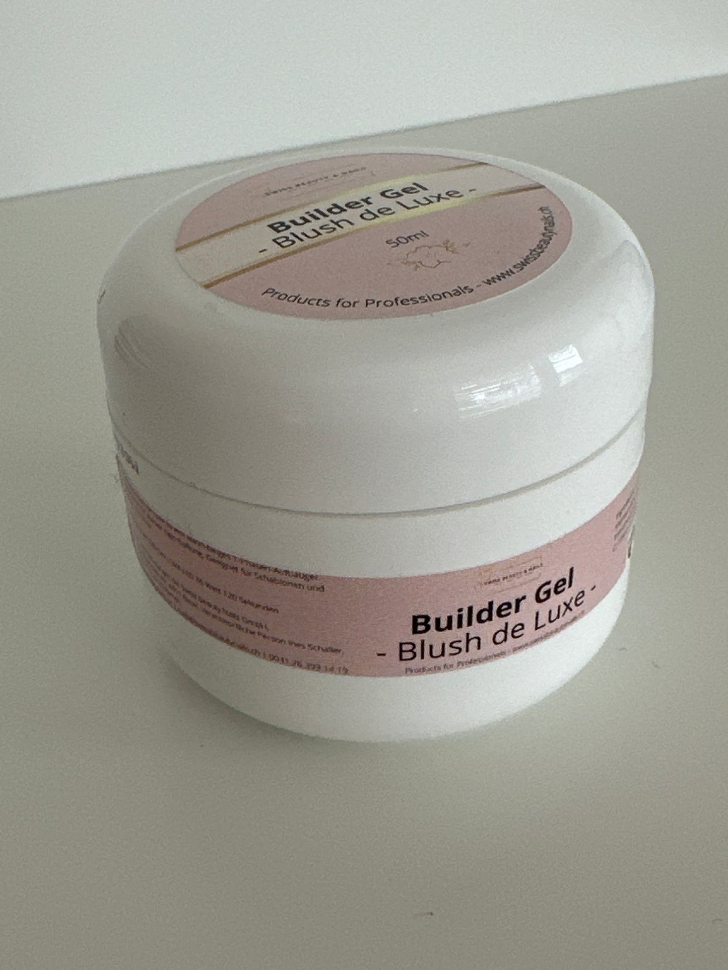 Blush de Luxe Aufbau Builder Gel | 50ml Profi-Nagelgel für Nailstudios