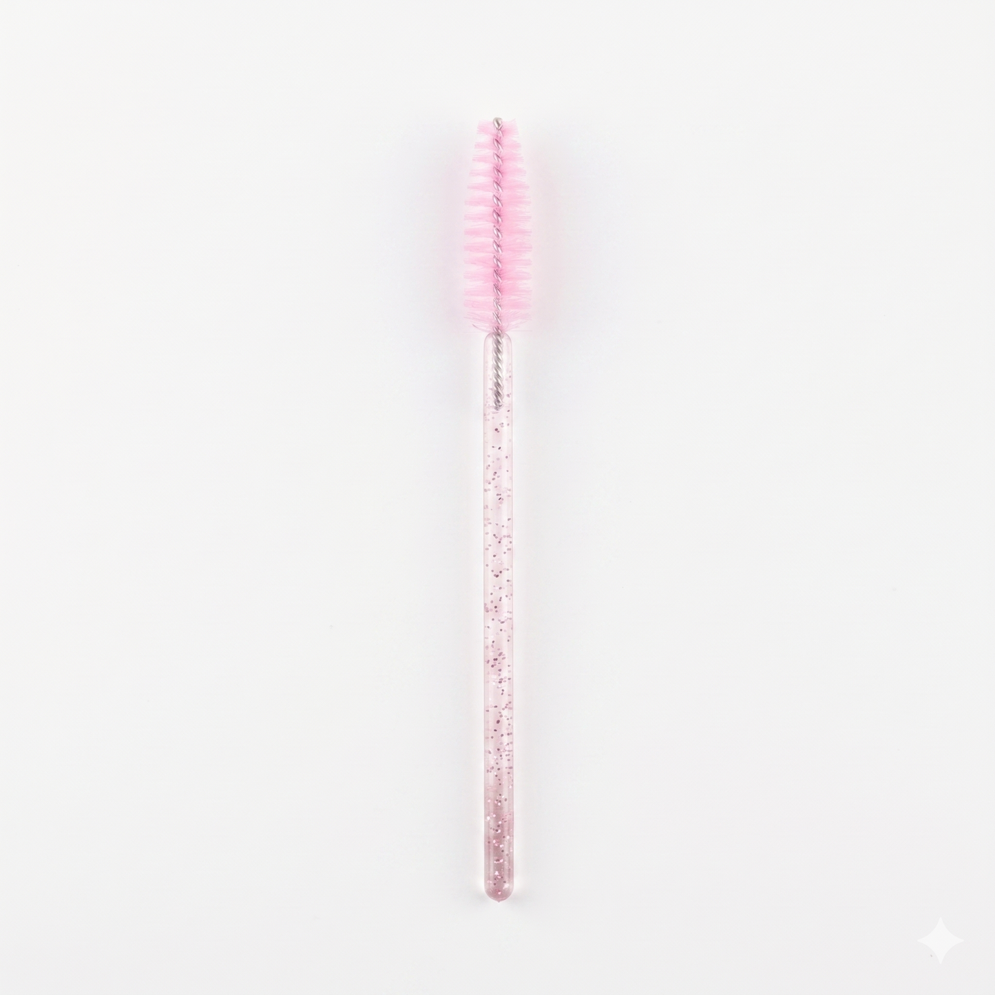 Wimpern Bürstchen rosa/glitter50 Stk.
