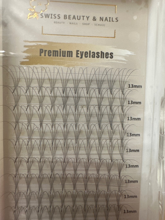 Fertigfächer Volumenfächer Wimpern 4D 13mm 0.05 D SBN