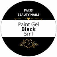 Black Paint Gel für Nailart | 5ml