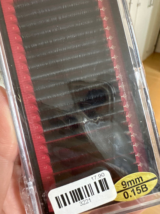 Wimpern 0.15 9mm B Curl