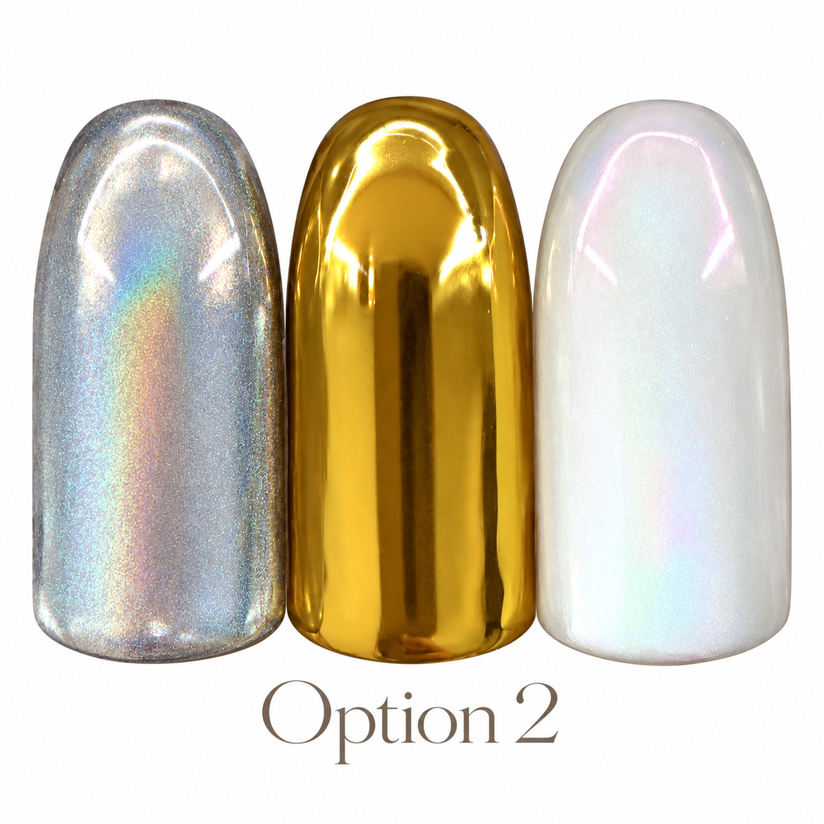6-Farbige Chrom-Palette – Press Powder für High-Gloss Nagelart | Kein Staub, Kein Chaos