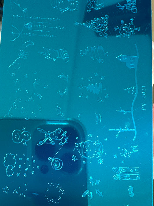 Stamping Schablone Weihnacht J021