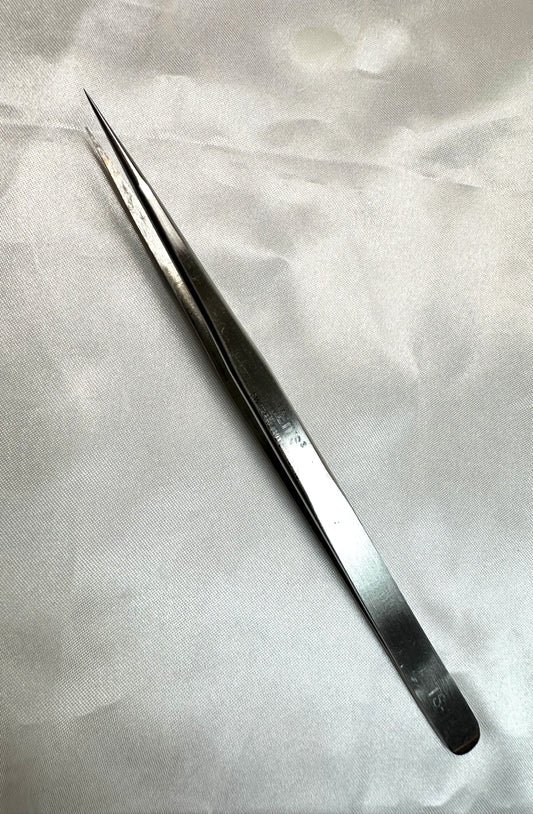 Profi Wimpernpinzette gerade spitz