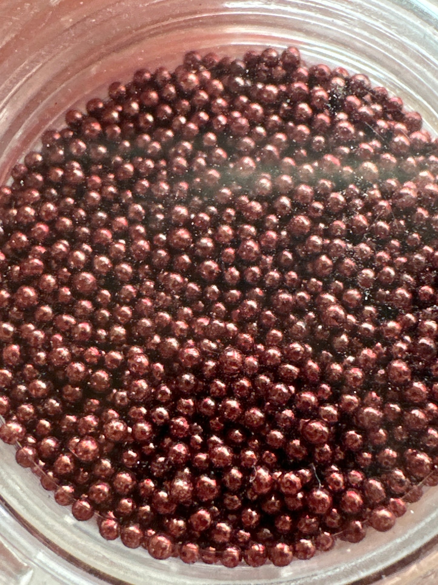 Mini Perlen dunkle bronze