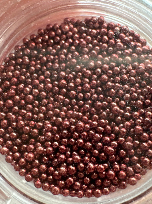 Mini Perlen dunkle bronze