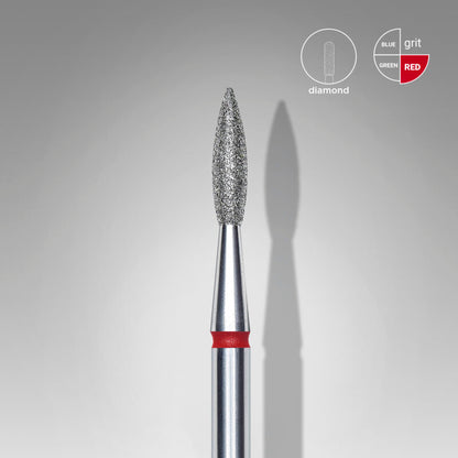 Diamant Flamme Staleks EXPERT rot 10 Stk. 8mm spitz