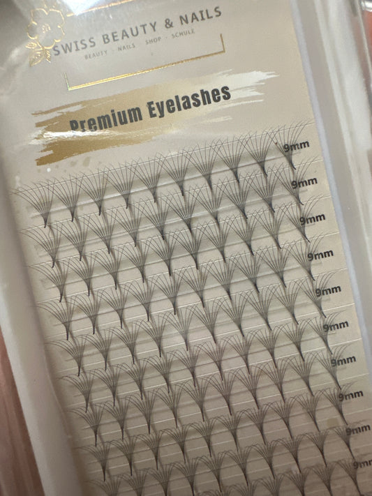 Fertigfächer Volumenfächer Wimpern 8D 9mm 0.05 C SBN