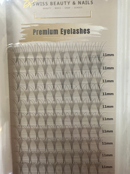 Fertigfächer Volumenfächer Wimpern 4D 11mm 0.05 D SBN