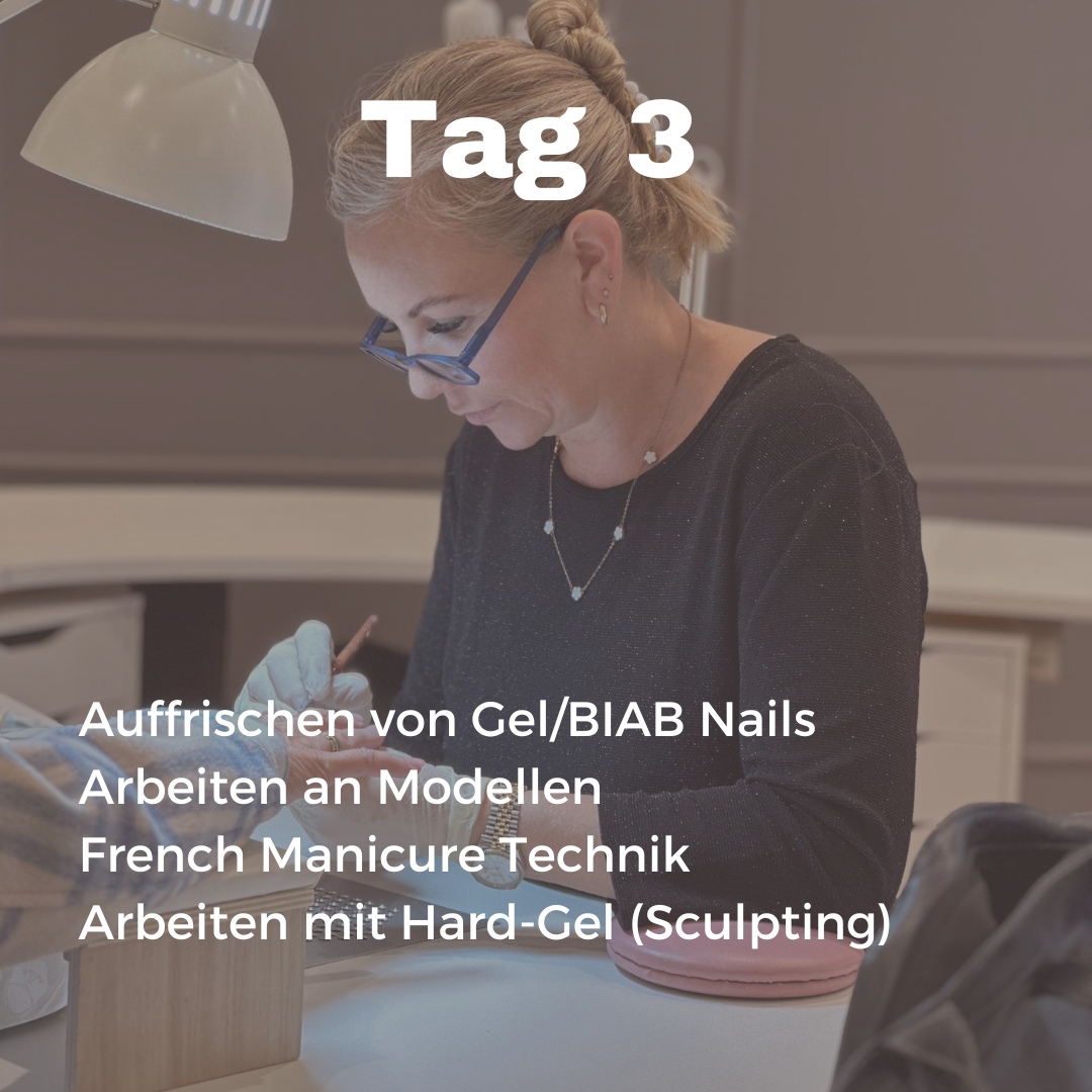 3 Tages Kurs Basis Gelnägel Nagelmodellage