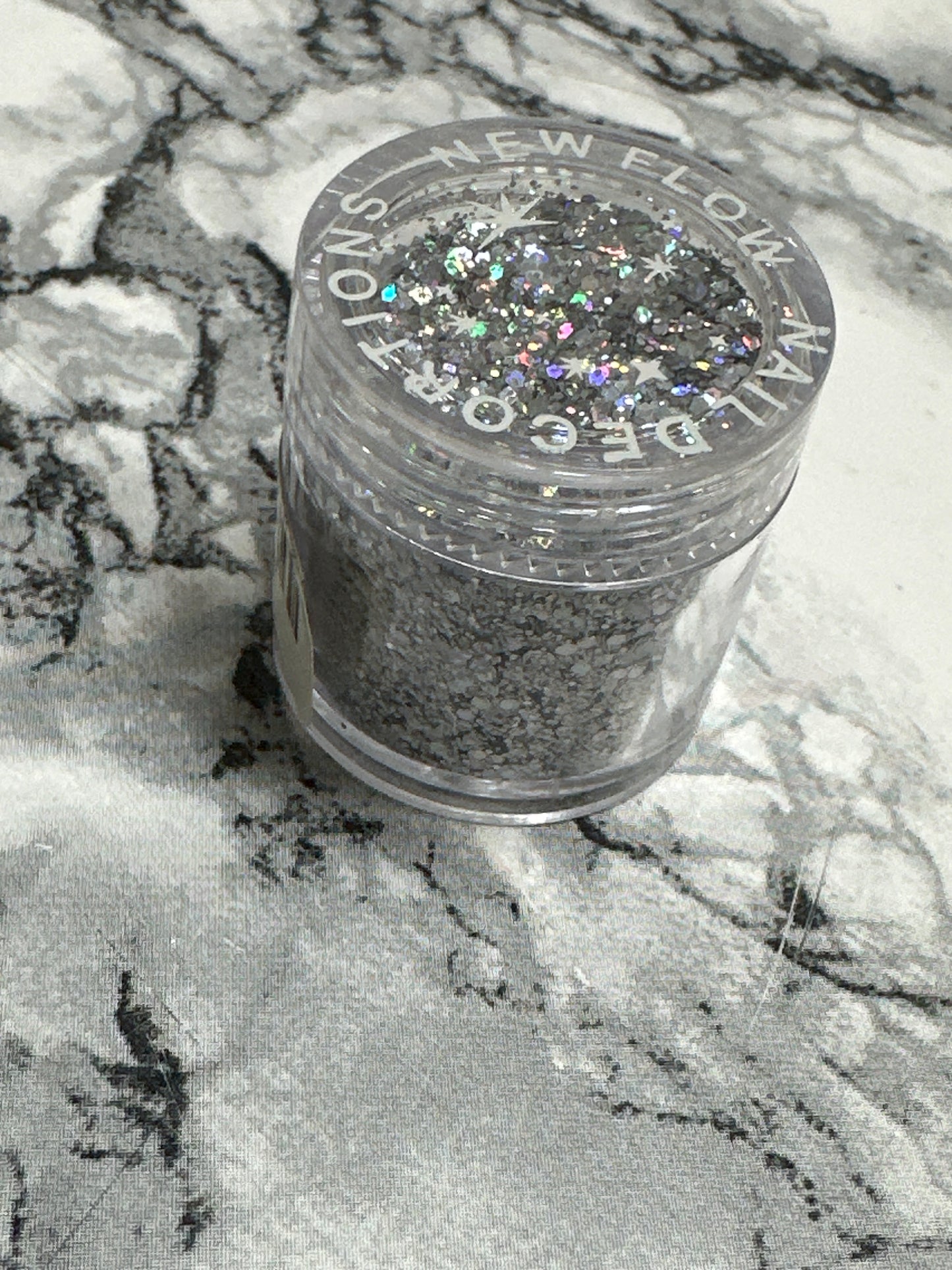 Glitter Mix Box silber 10g