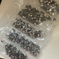 Strass Steine Set 1200 Stk. SS6-SS30 Hämatit