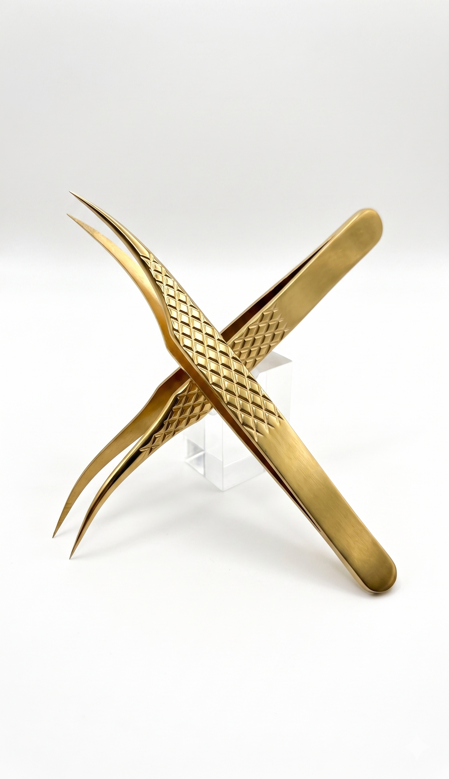 Volumen Pinzetten für Lash Extensions geschwungen FIBER grip