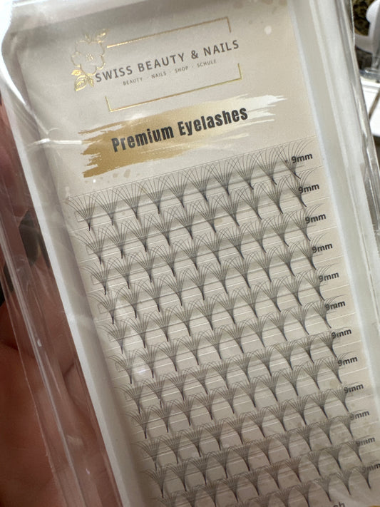 Fertigfächer Volumenfächer Wimpern 8D 9mm 0.05 D SBN