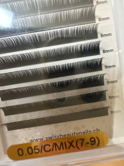 Wimpern SBN 0.05 Mix Tray C Curl (7-9)