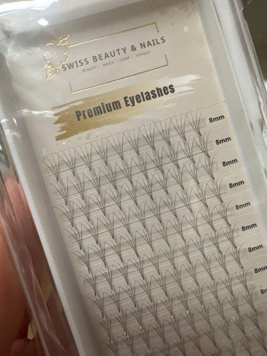 Fertigfächer Volumenfächer Wimpern 4D 8mm 0.05 C SBN