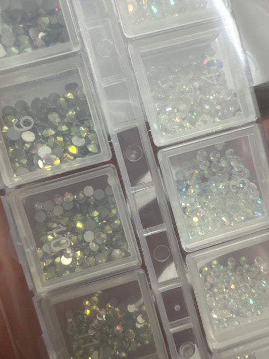 Strass Set Crystal AB und Crystal 600 Stk.