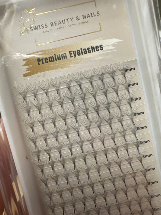 Fertigfächer Volumenfächer Wimpern 8D 8mm 0.05 D SBN